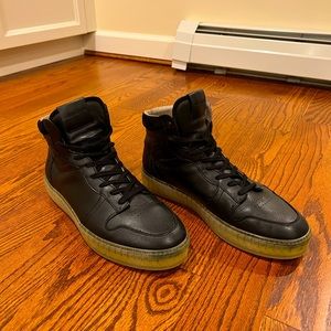 ALLSAINTS Davian High Top Leather Sneakers